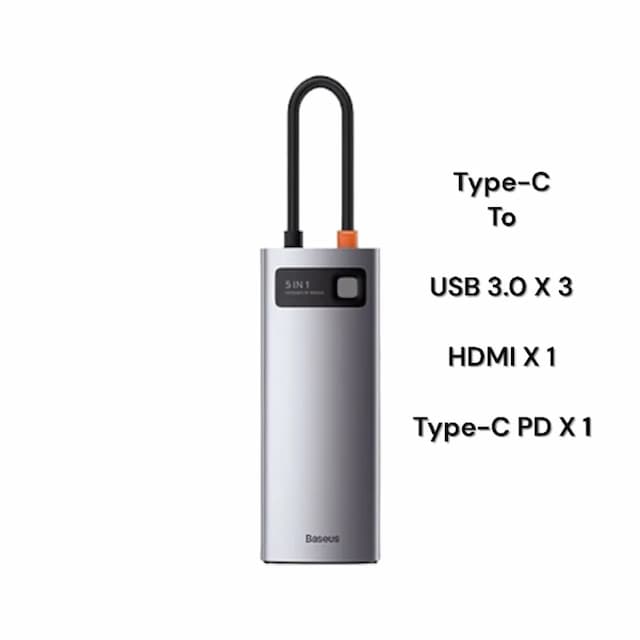 Baseus Starjoy 5-Port Type-C HUB Adapter 30hz Version