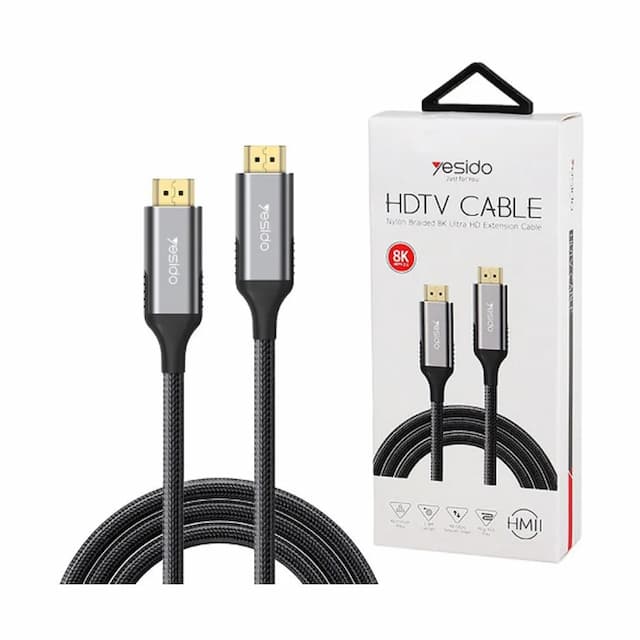 Yesido HDTV Cable Nylon Braided 8K Ultra Hd Cable