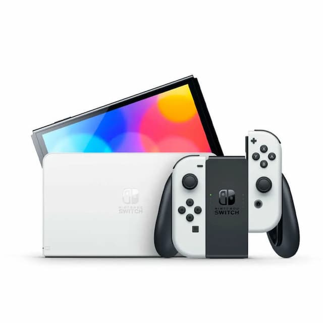Nintendo Switch OLED 64 GB White Edition +Games